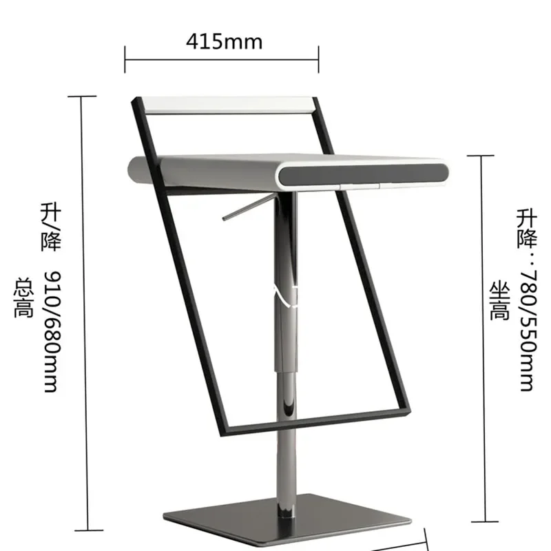 Bancos de bar de jogos de couro trono único moderno jogos ao ar livre relaxante banquetas giratórias sillas para comedor lounge móveis