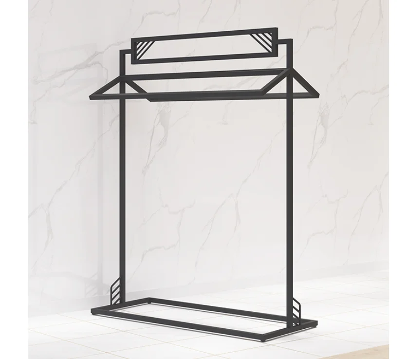 Clothing store display rack Zhongdao double row rack parallel bar clothes rack double hanging display rack hanging clothes