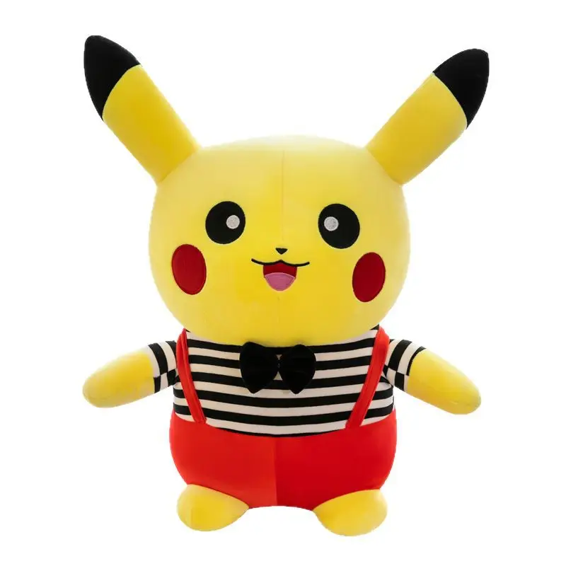 Новая креативная плюшевая игрушка Пикачу с ремешком, милая мягкая кукла, большая подушка для детей, подарок на день рождения, Рождество, мягкий плюш