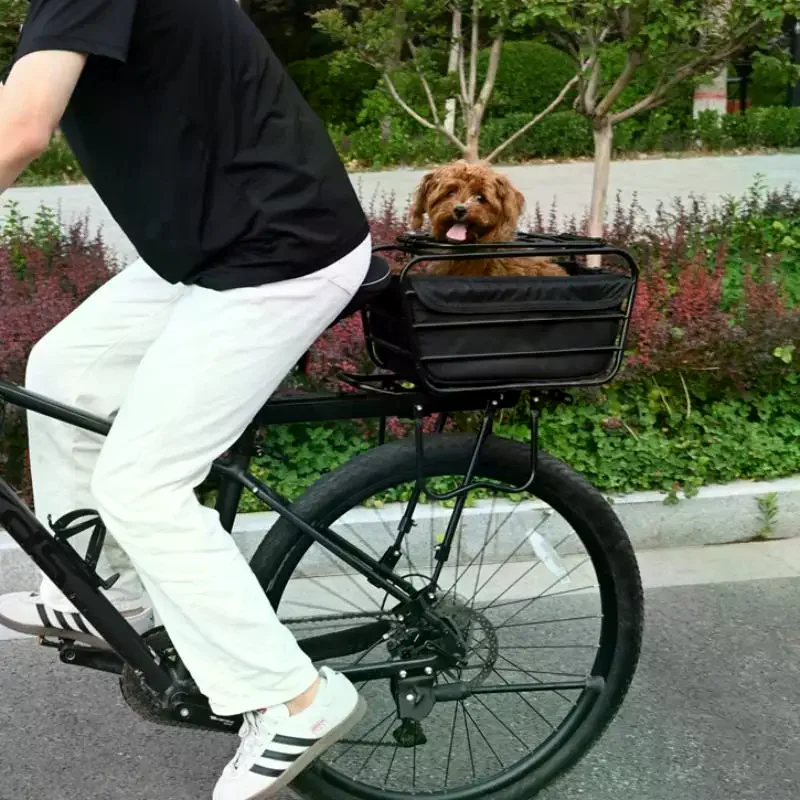 2-in-1犬用自転車バスケット、リアラックペットキャリアカ - Bike Cargo Rack のレビューと価格
