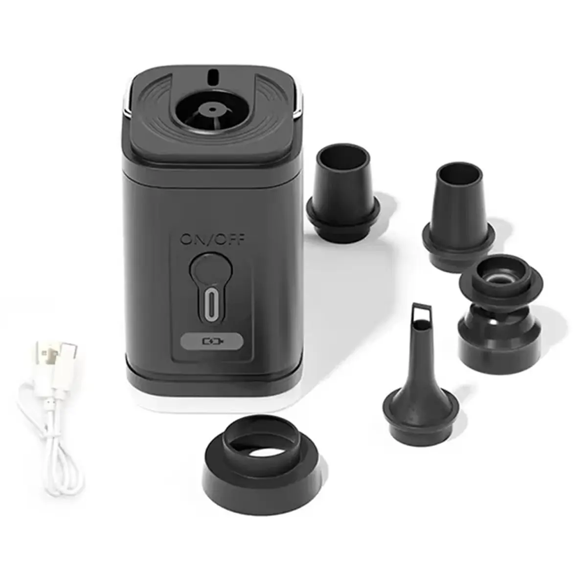 ABZT Electric Air Mattress Pump Portable Wireless Air Compressor Inflator/Deflator Cordless Air Pumps for Vacuum Pump Bags