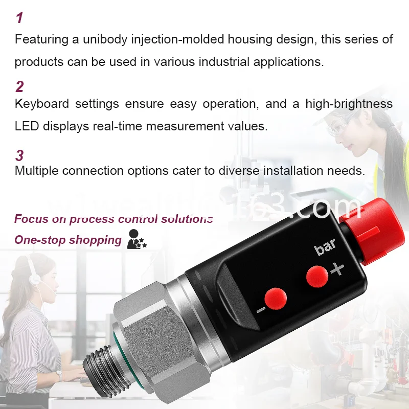 Easy Operation Digital Pressure Switch Bright LED Display Push-button Control for Easy Setting