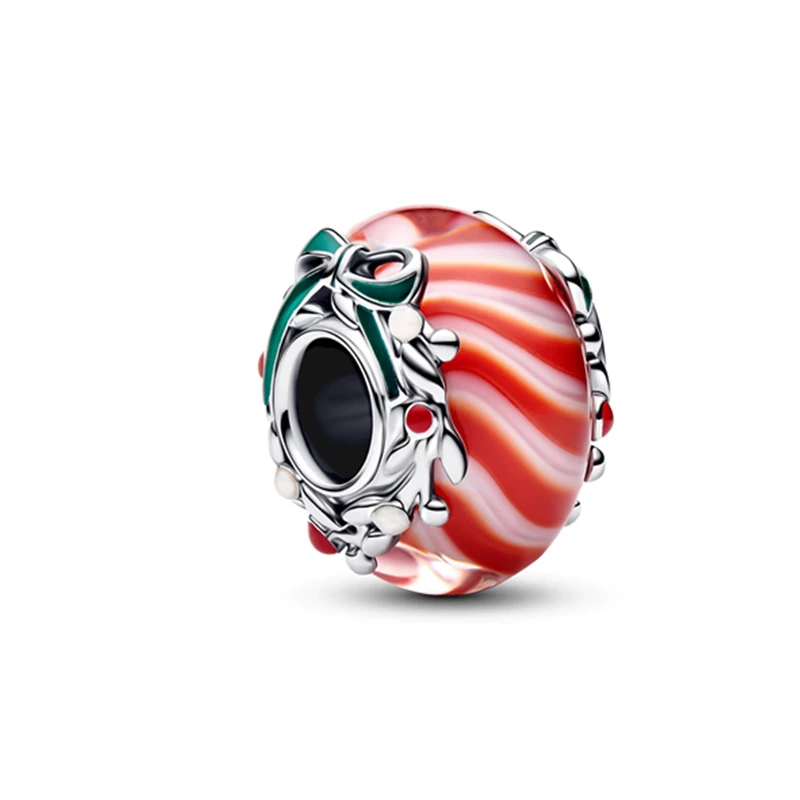 جديد الأزرق ندفة الثلج عيد الميلاد ماجيك مورانو الزجاج خرزة ساحرة صالح الأوروبي الأصلي الفضة سوار DIY بها بنفسك النساء مجوهرات اكسسوارات