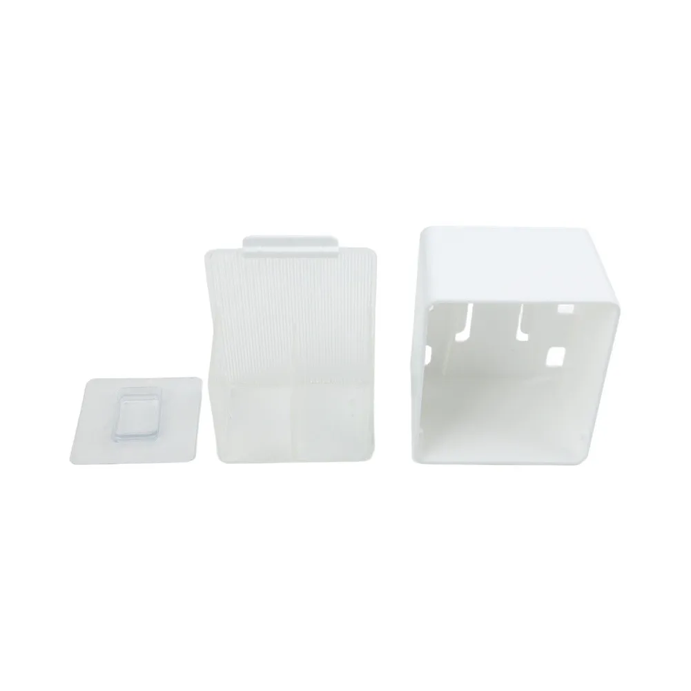 Home Bathroom Storage Wall-Mounted Storage Modern Bathroom Storage Box Cotton Pad Holder Sturdy Material Construction