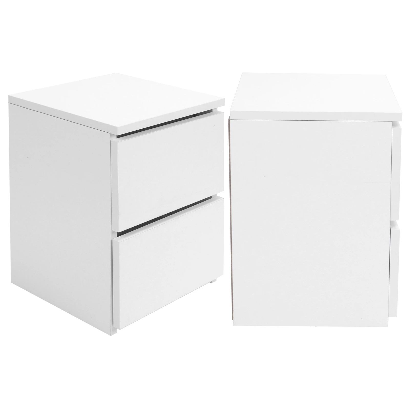 Bedside Table with 2 Drawers Modern Night Stand Table for Home Bedroom Living Room