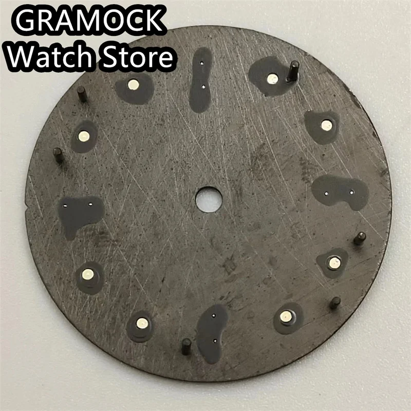 GRAMOCK 29mm rose gold edge time mark dial Green luminous fit NH35 NH36 ETA2824 2836 Miyota8215 DG2813 3804 PT5000 movement