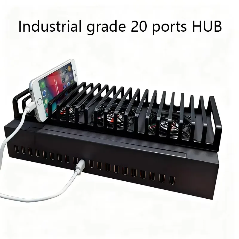 20-Port Multi USB Charger Hub Charging Station Case Multi-device Charging Power Accessory For All Smart Phones