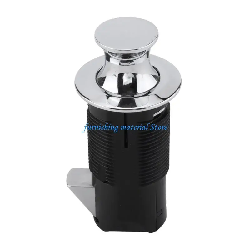Y5GD Square Embedded Push to Open Lock Zinc Alloy Flush Mount Cabinet Lock for Drawer Cupboard Easy Installation