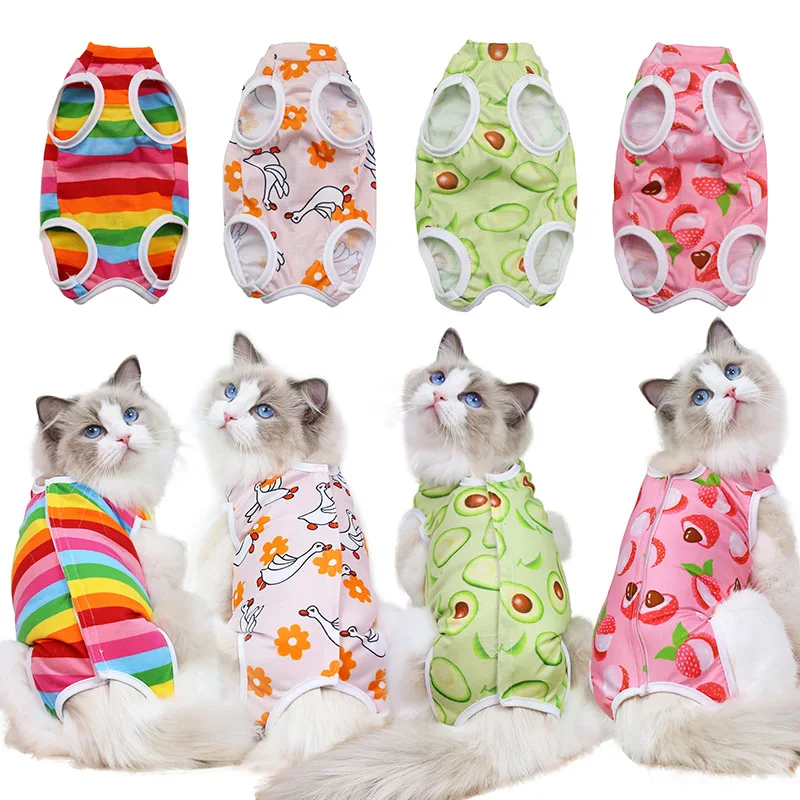 Cat Anti-licking Sterilization Clothes Pet Surgery Suit for Small Dog Cat Weaning Breathable Puppy Anti-scratch Body Strap Vest