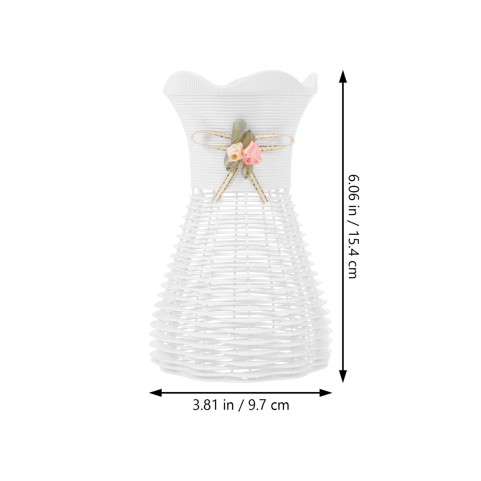 

4Pcs Plastic Decorative Vase Creative Simple Home Desktop Ornament Flower Arrangement Holder Home Vase