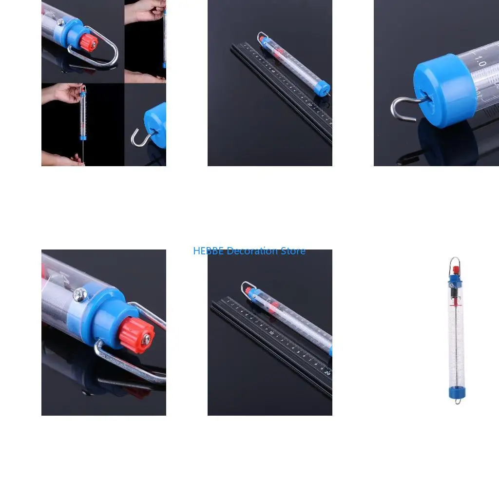 B0KC Meter Force Gauge Meter 1N/100g 25N/2500g for Educational Use Dynamometer Spring Balance Durable Easy to Use