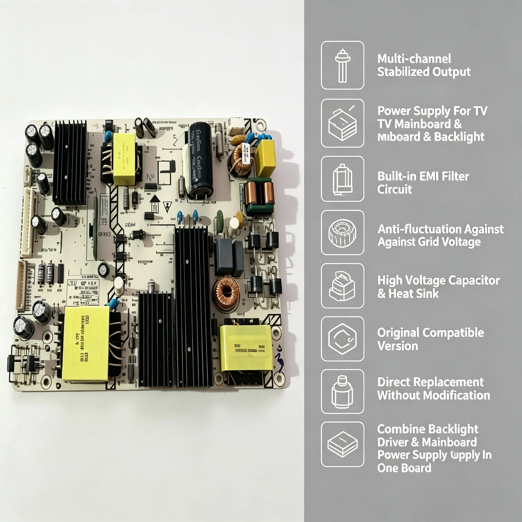 T65DK20W Power Supply Circuit Board ZD 95G F LYD 3 K PL FH2 465R1013 Spare Driver Board For Screen
