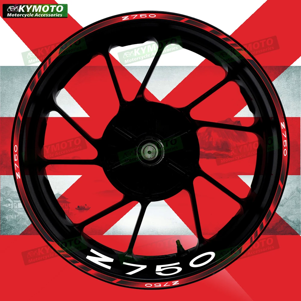 

For Z750 Z 750 motorcycle accessories 17 inch front and rear wheel stickers fairing modified reflective stickers decoration