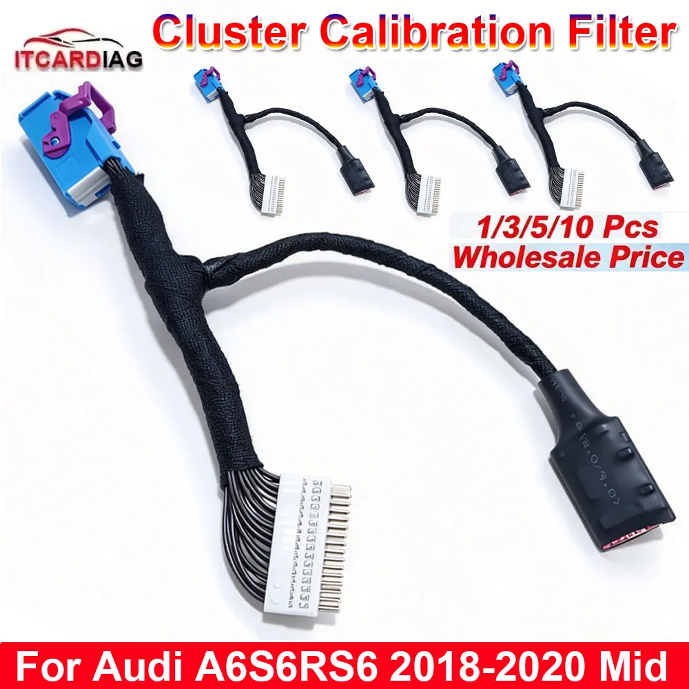 Odo-Meter Dash Instrument Mileage for Cluster Calibration For Audi A6S6RS6 2018-2020 Mid CAN Filter
