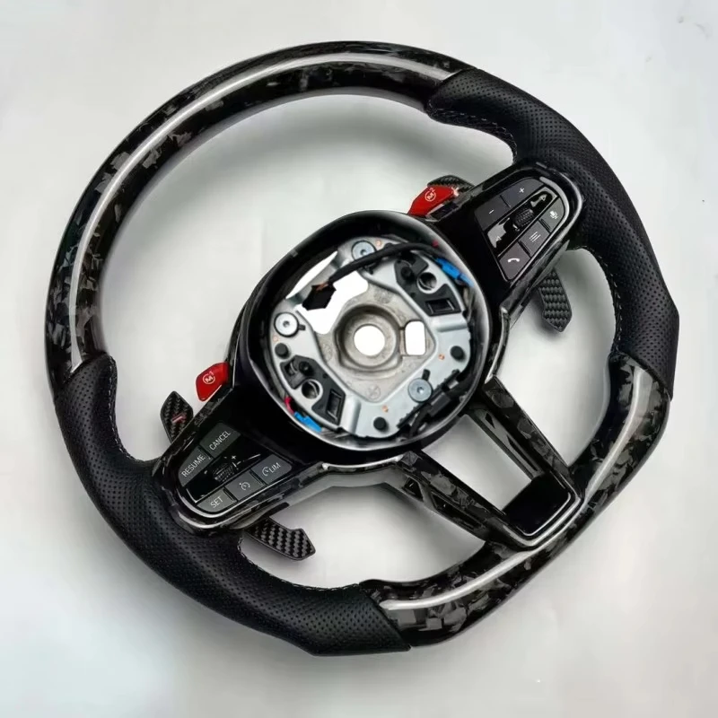Steering Wheel Forged Carbon Fiber for 1 2 3 4 5 6 7 8 Series G20 G26 G30 G01 G02 G80 G82  F90 F95 M3 M4 Car Accessories