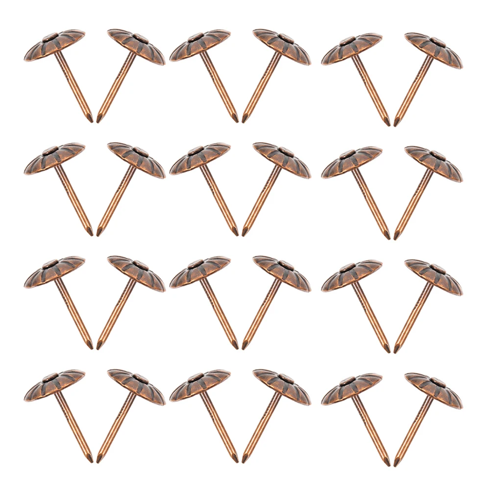 

200pcs Upholstery Tacks Furniture Decorative Nails Vintage Thumb Tacks for Sofa Soft Bag Stud Fixing Pins Hardware