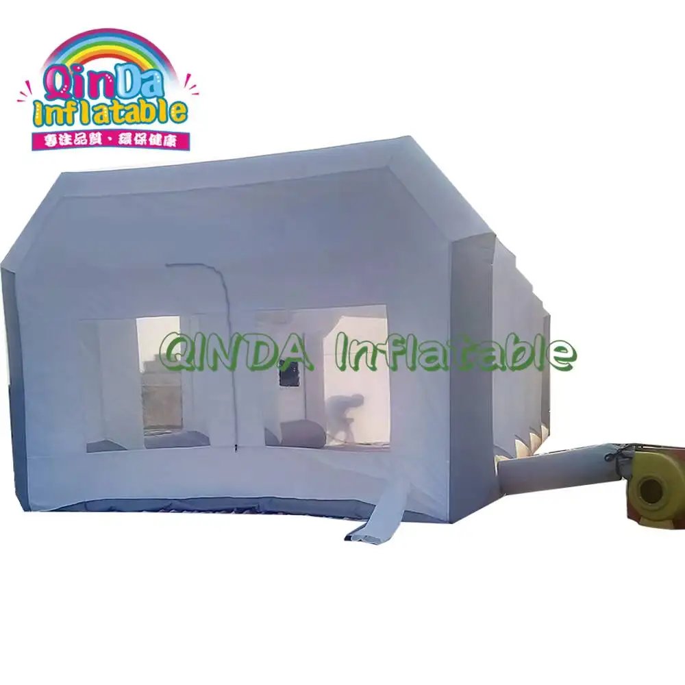 บูธพ่นสีแบบพกพาเป่าลมมือสองสั่งทำพิเศษลดราคา บูธพ่นสีแบบพกพาเป่าลมสำหรับรถยนต์