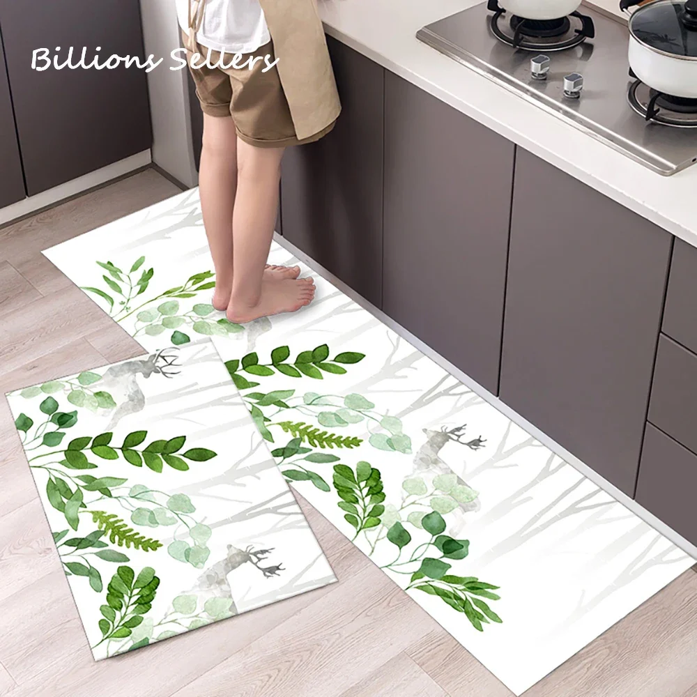 Long Kitchen Carpet for Floor Home Entrance Doormat Bedroom Living Room Decor Bedside Rug Hallway Balcony Bathroom Anti-Slip Mat