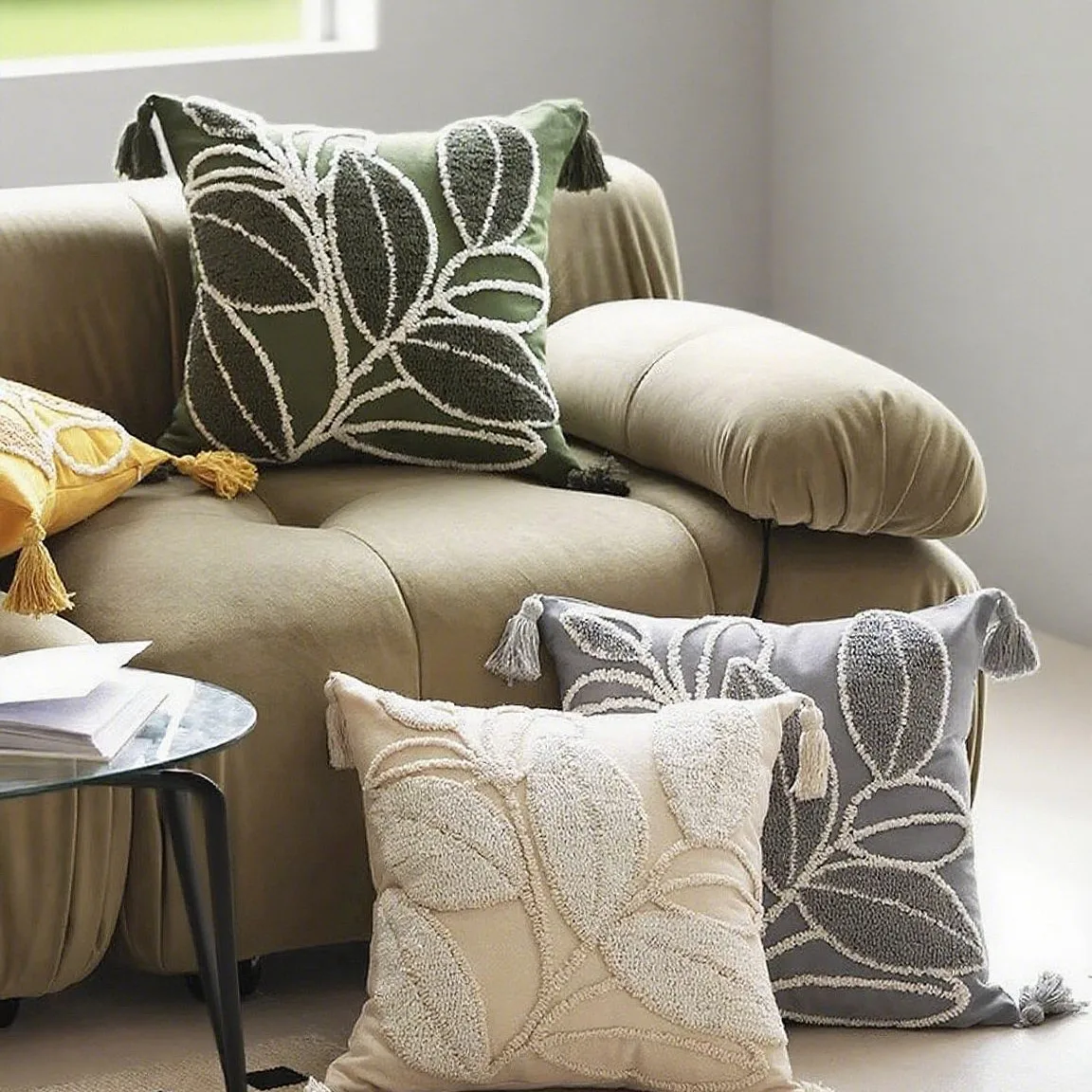 

2026 New 45x45CM Beautiful Flower Pillowcase For Living Room Bedside Sofa Car Backrest Office Decoration Pillow Cushion Cover