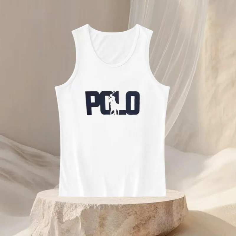 

25 Luxury Brand Women's Round Neck Vest Summer New Sleeveless Slim Fit Fashionable Casual Versatile Printed Vest