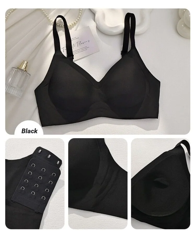 Nahtloser BH für kleine Brüste, Damen-Push-up-BH, bequem, ohne Bügel, weiche Unterstützung, geschlossene Unterwäsche für Frauen mit kleinen Brüsten, ohne Ränder. – Detail 16