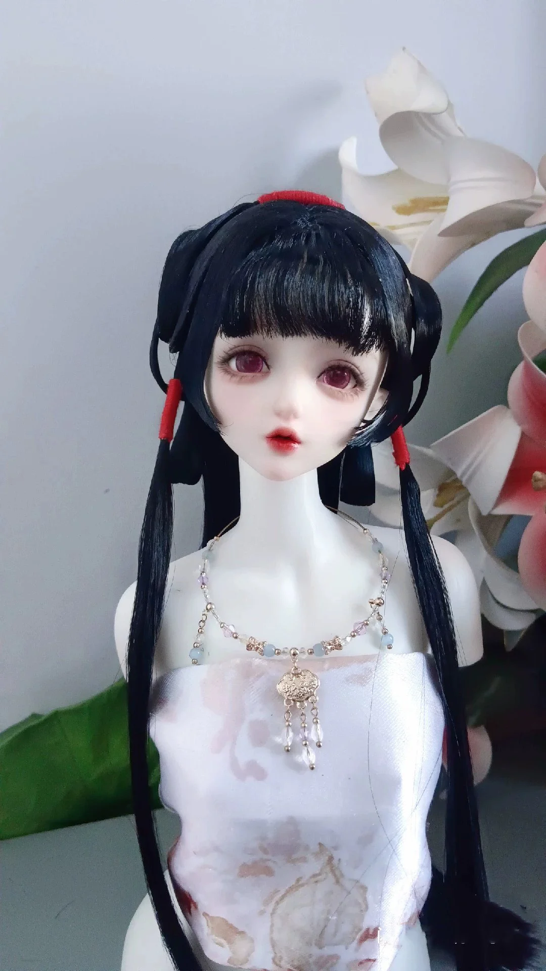 1/6 1/4 1/3 BJD Doll Wigs Ancient Costume Hanfu Vintage Style Long Hair Fairy Wig For YOSD MSD SD13 SSDF Uncle Accessories A1769