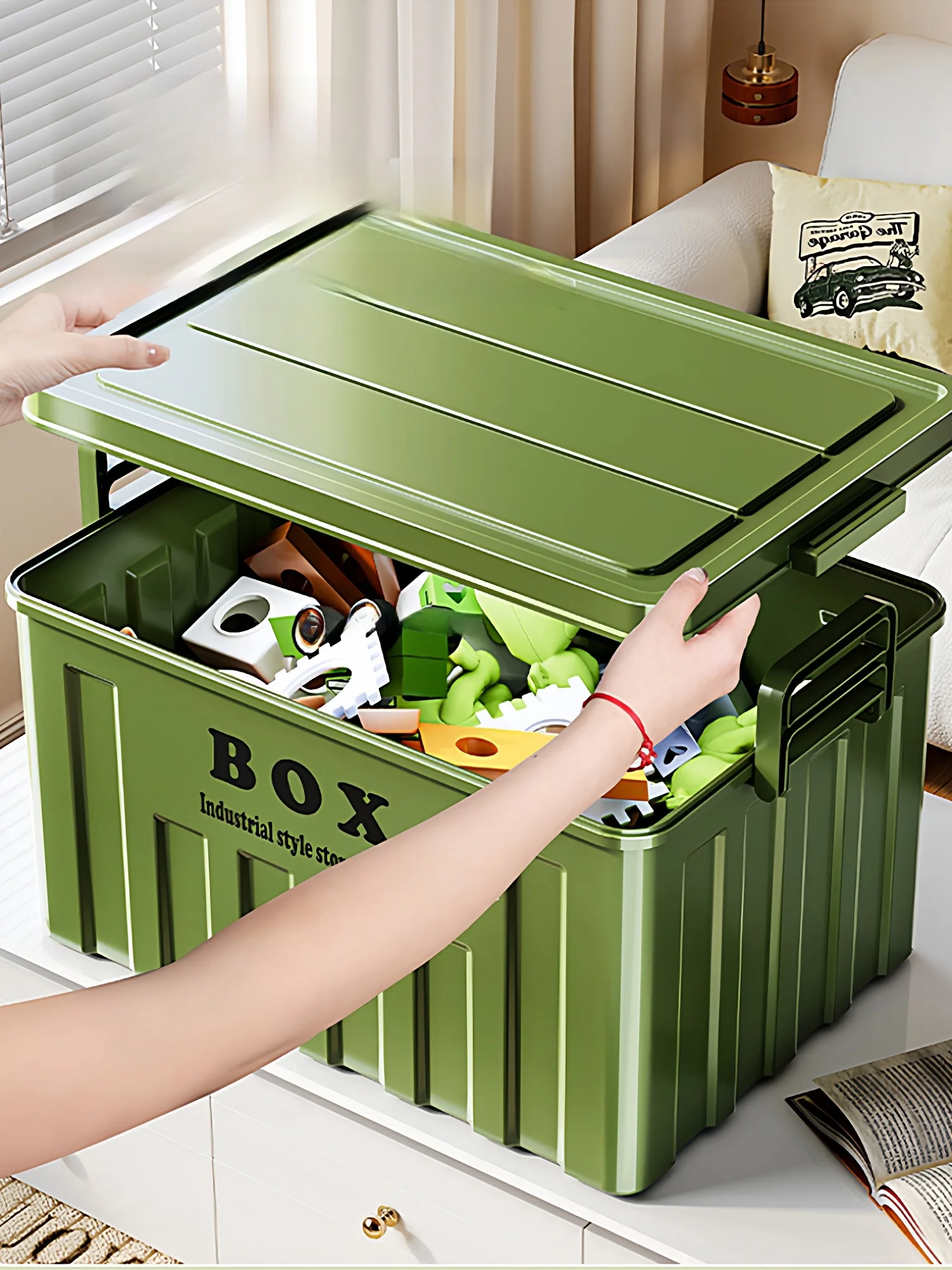 Caja de nento de an Capacidad para Ropa de Cam al Aire Libre, Organizador de Artículos Diversos, Caja de Al...