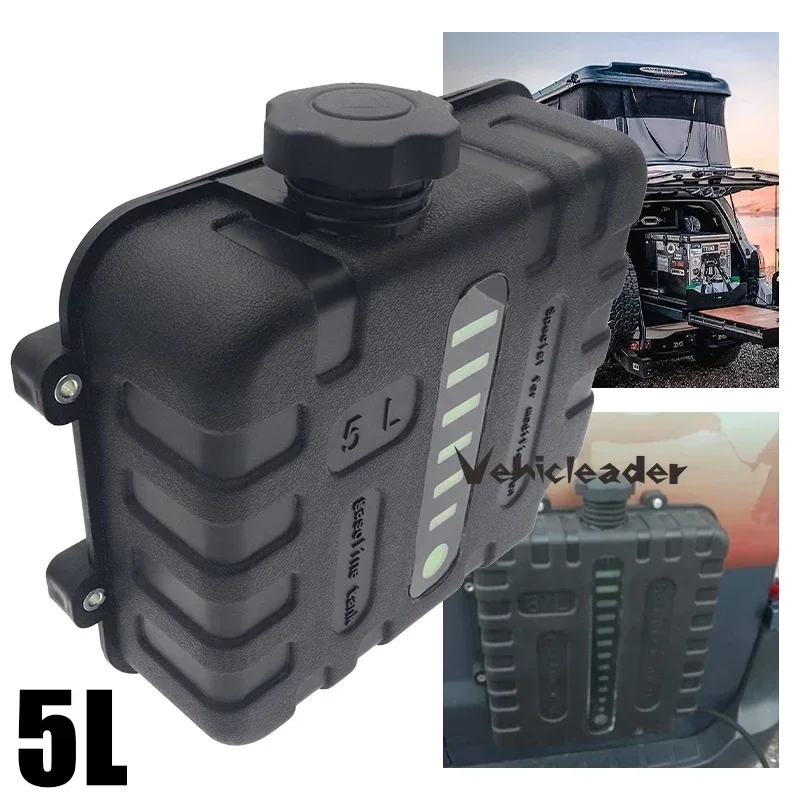 5L For Car Truck Camper Caravan Motorcycle ATV Air Diesel Heater Fuel Tank Antistatic Leakproof Oil Gasoline Storage With Cap