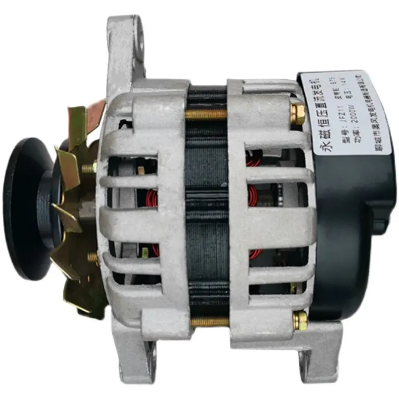 14/28V 2000W High-Power Generator for Tricycle Tractor 12V 24V Permanent Magnet DC Brushless Generator Small Copper Wire Package
