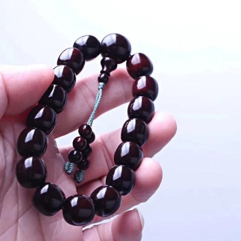 Indian small-leaf rosewood 1.2mm irregular-shaped high-grade Buddhist bead bracelet, wooden original women's accessory, collecti