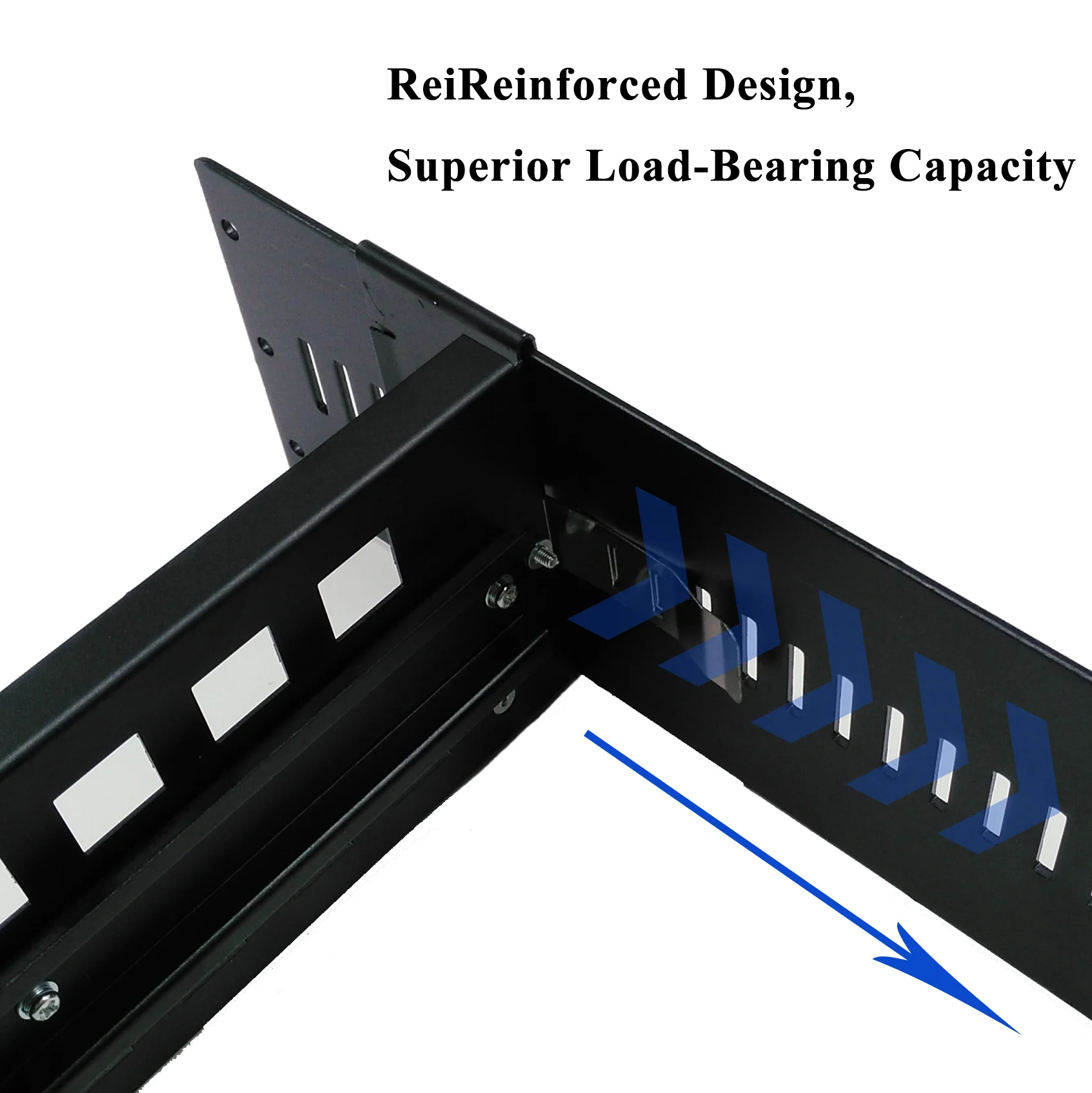 طقم السكك الحديدية Rackmount DIN مقاس 19 بوصة، تصميم قابل للتعديل، هيكل متين من سبائك الألومنيوم #5