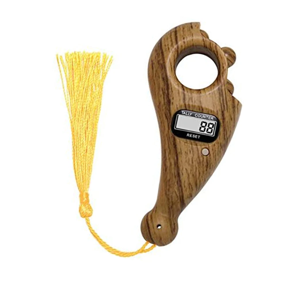 Meditation Beads Counter Digital Prayer Beads Counter Spiritual Practices Buddhist Meditation Assistant Clear 5-digit Display