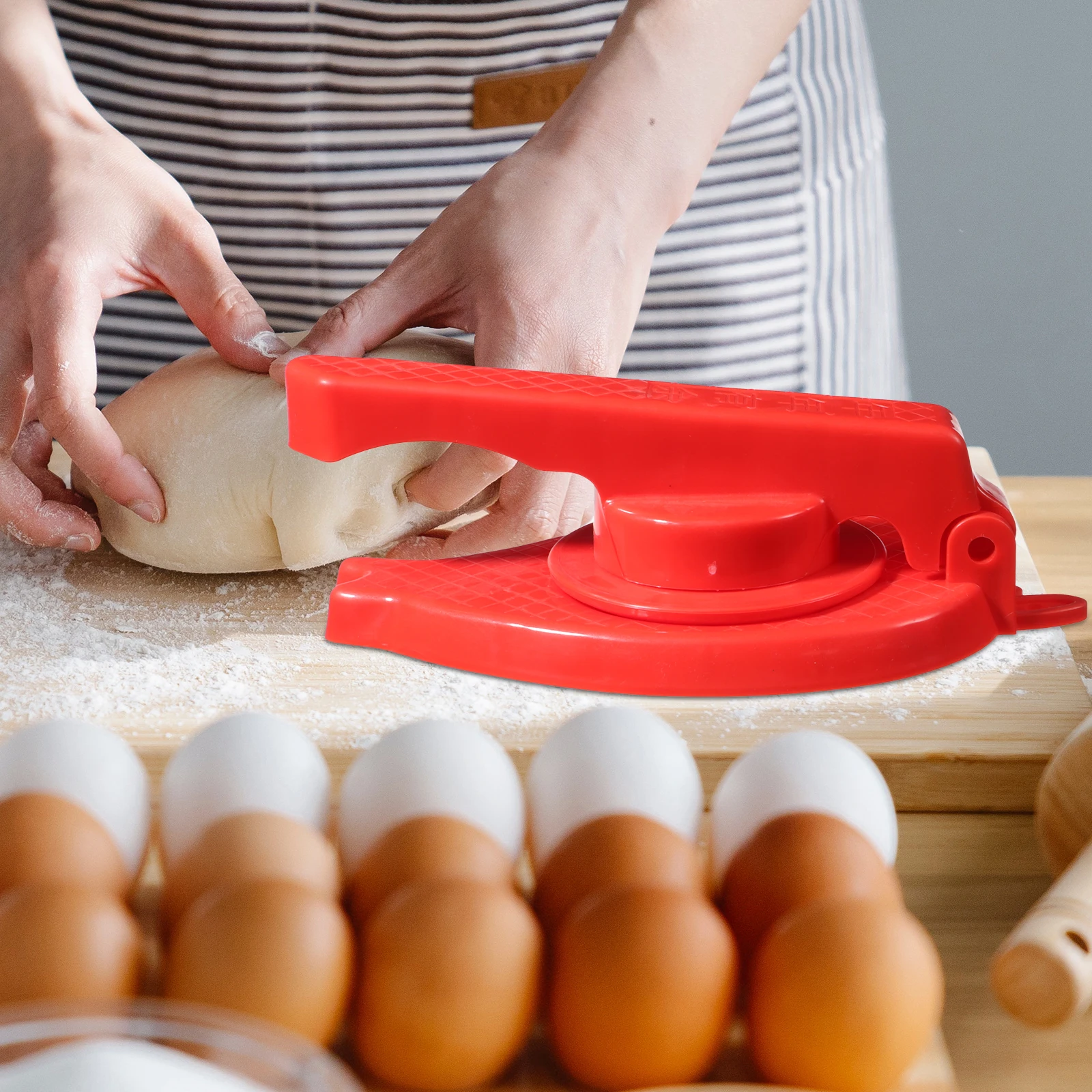 

Reusable Dumpling Skin Press Portable Dumpling Maker Manual Dough Presser Kitchen Tool Dumplings Maker Dough Pressing Tool