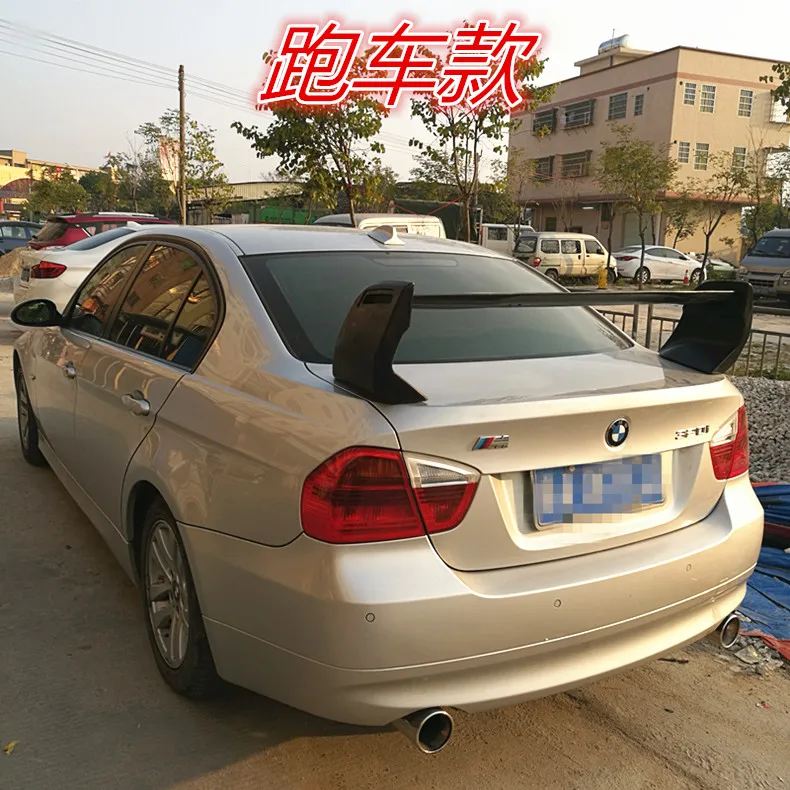 For BMW E90 M3 320i 320li 325li 328i 2005-2012 Car Decoration ABS Plastic Paint Painting Color Rear Trunk Spoiler GT Type