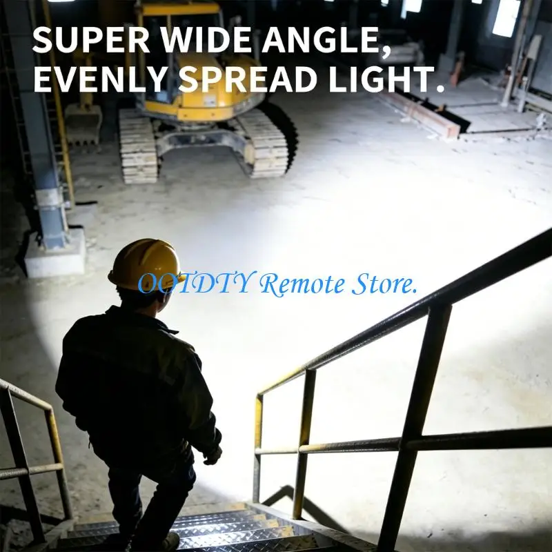  Task Lighting Safety Glasses with Rechargeable LED Design, Front LEDs and Side Spotlights for Hiking Task Gear
