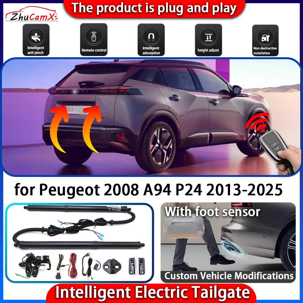 

ZhuCamX Smart Powered Tailgate System for Peugeot 2008 A94 P24 2013-2025 Automatic Intelligent Electric Trunk Lift Control Kit