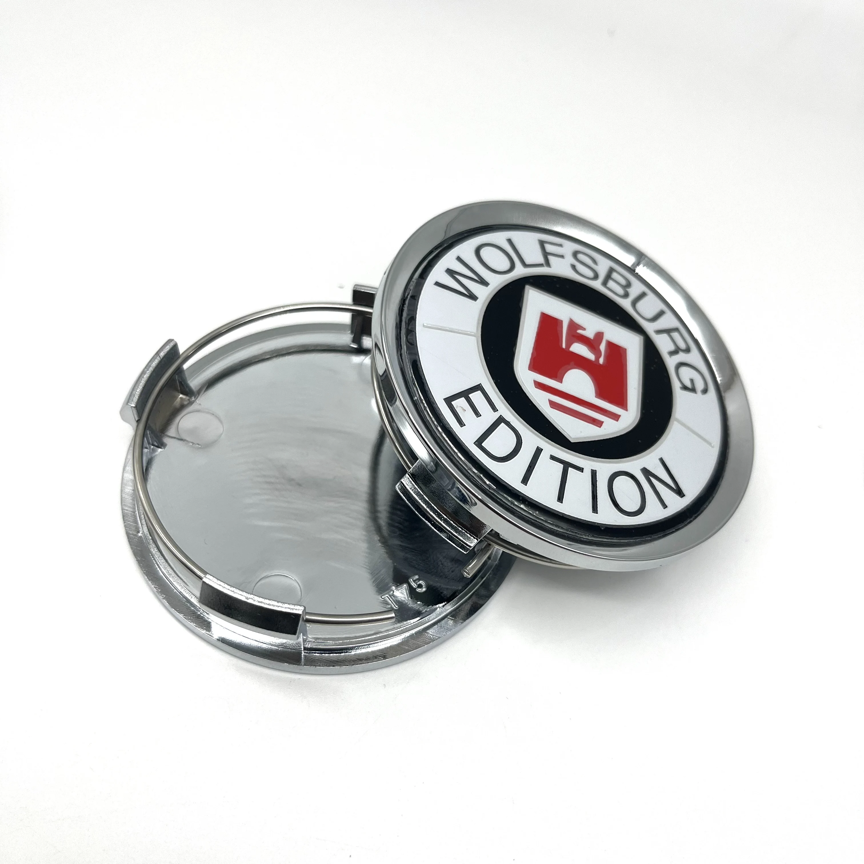 4pcs/Set 65mm 3D Wolfsburg Edition Emblem Badge OD75mm ID70mm  Car Wheel Center Caps Wheel Hubcap Cover High Cap Car Accessories view 3
