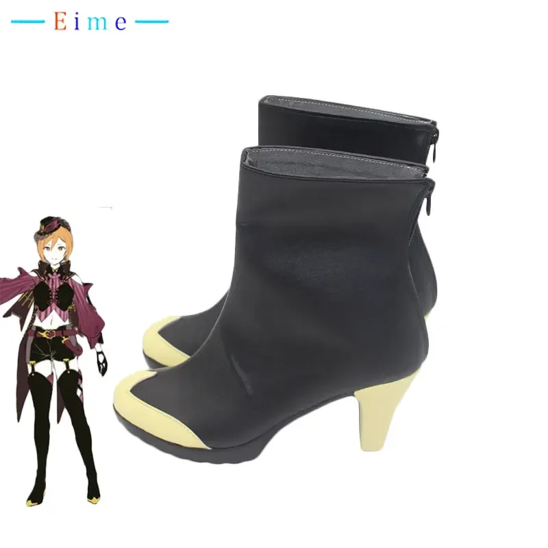 PJSK Meiko Cosplay Shoes Halloween Carnival Boots Cosplay Prop PU Leather Shoes Custom Made