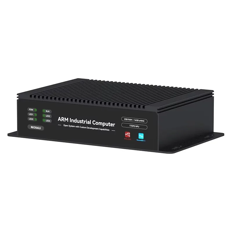 

Industrial Mini PC Fanless 4-Core -A53 Linux with 2GB+16GB 2X RS232/CAN/485 for LAN Embedded Computer in Stock