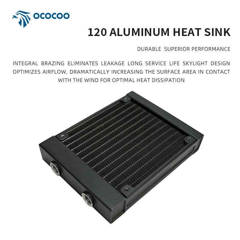OCOCOO AI Data Center Water Cooling Radiator Industrial Structure Anti Corrosion Leak Proof Low Maintenance AH120