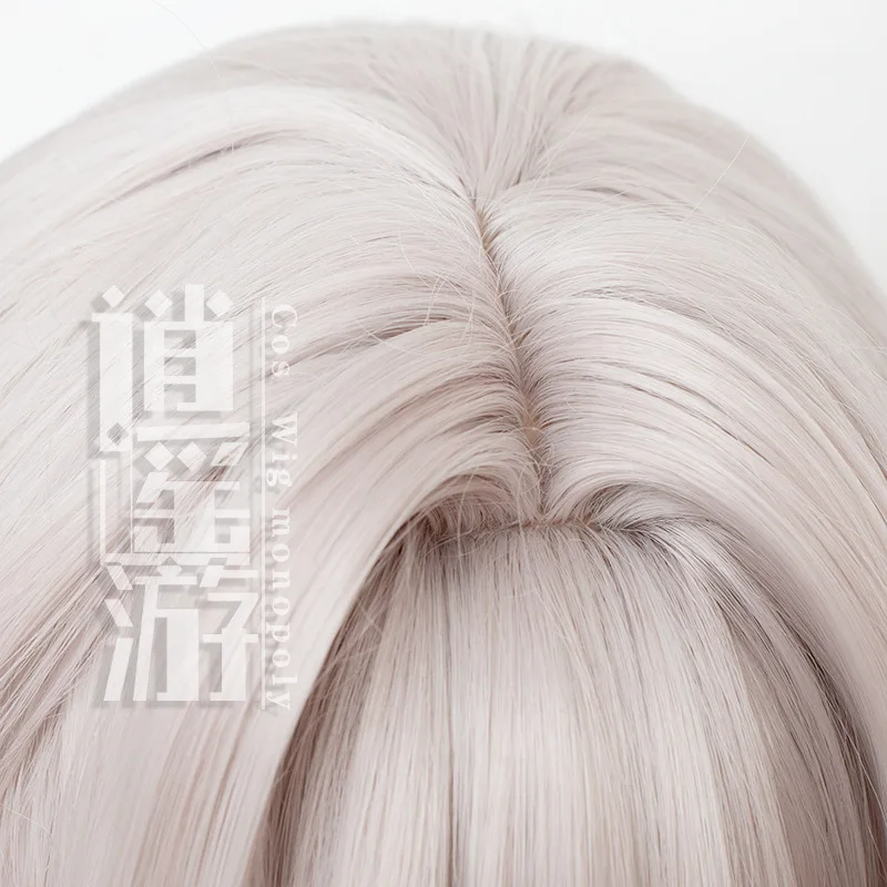 Peruka do cosplayu Selene z Honkai Impact 3rd, imitacja skóry głowy, idealna na Halloween.