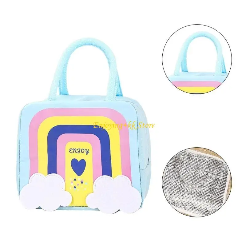 Q1JB Изолированная сумка для ланча для женщин детские тепловые пакеты