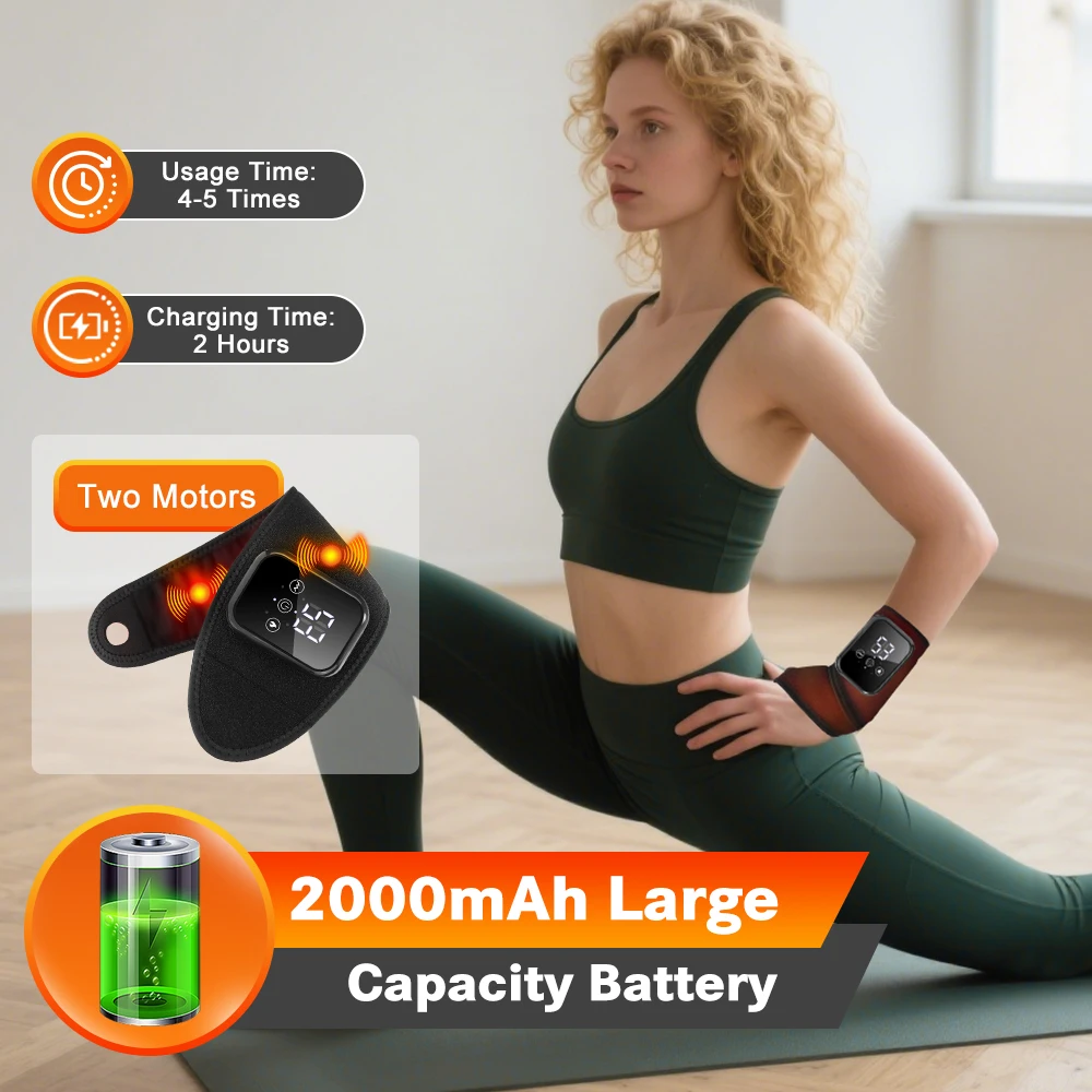 Electric Heating Wrist Massager Wrist Brace Protector Wrap Vibration Massage Relieves Tenosynovitis Carpal Tunnel Fatigue Relief view 4