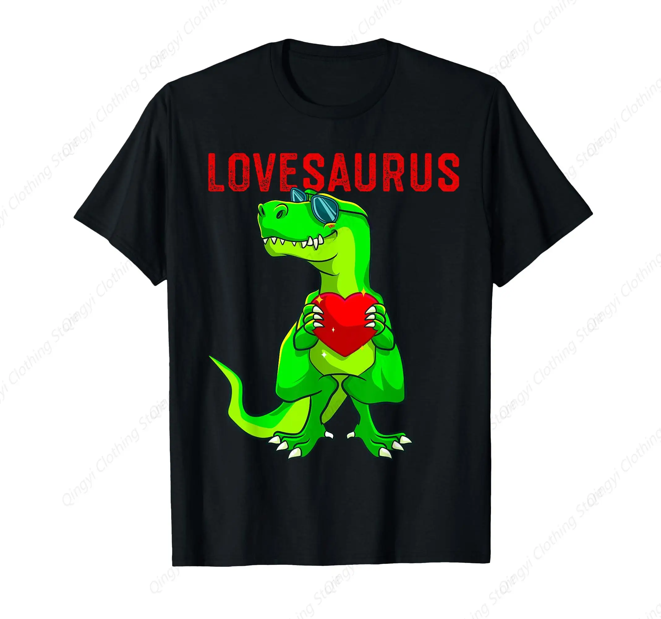 

Valentines Day Dinosaur T Rex Boys Valentine Lovesaurus T-Shirt