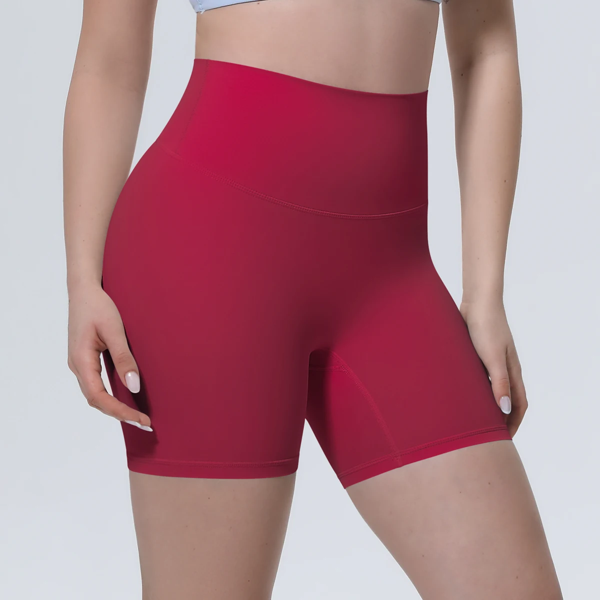 20 Farben Hochelastische Schnelltrocknende Nahtlose Yoga-Shorts Gym-Sport-Peach-Butt-Shorts mit Hoher Taille Lauf- und Fitness-Shorts Workout-Shorts – Detail 37