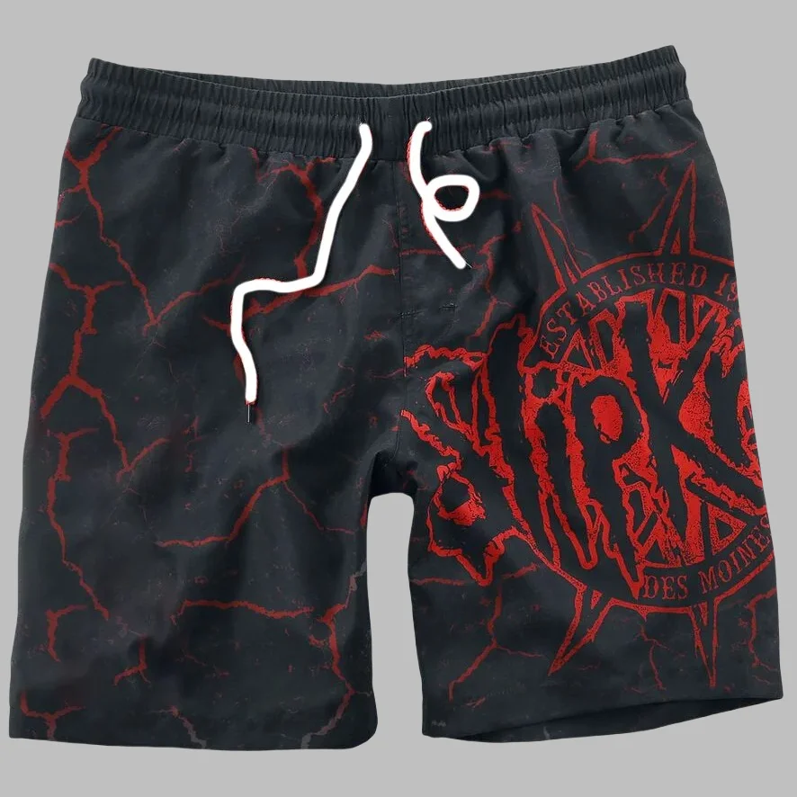 

New Summer Fashion Men's/women's Shorts Printed Trendy Brand Athleisure Men's Quick Drying Stretch Beach Pants Y2K Motorcycle