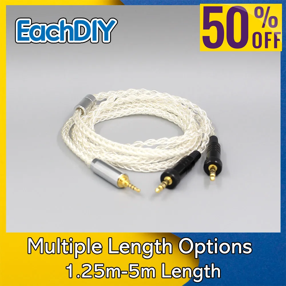 

8 Core 99% 7n Pure Silver Palladium Earphone Cable For Sony MDR-Z1R MDR-Z7 MDR-Z7M2 With Screw To Fix Headphone 8389