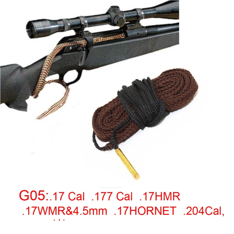 تتحمل الأفعى الأنظف Boresnake بندقية تنظيف عدة عيارات بندقية مسدس برميل فرشاة ل 5.56 مللي متر/.223/.22/9 مللي متر/كال.380/12 GA/. 30 كالور #4