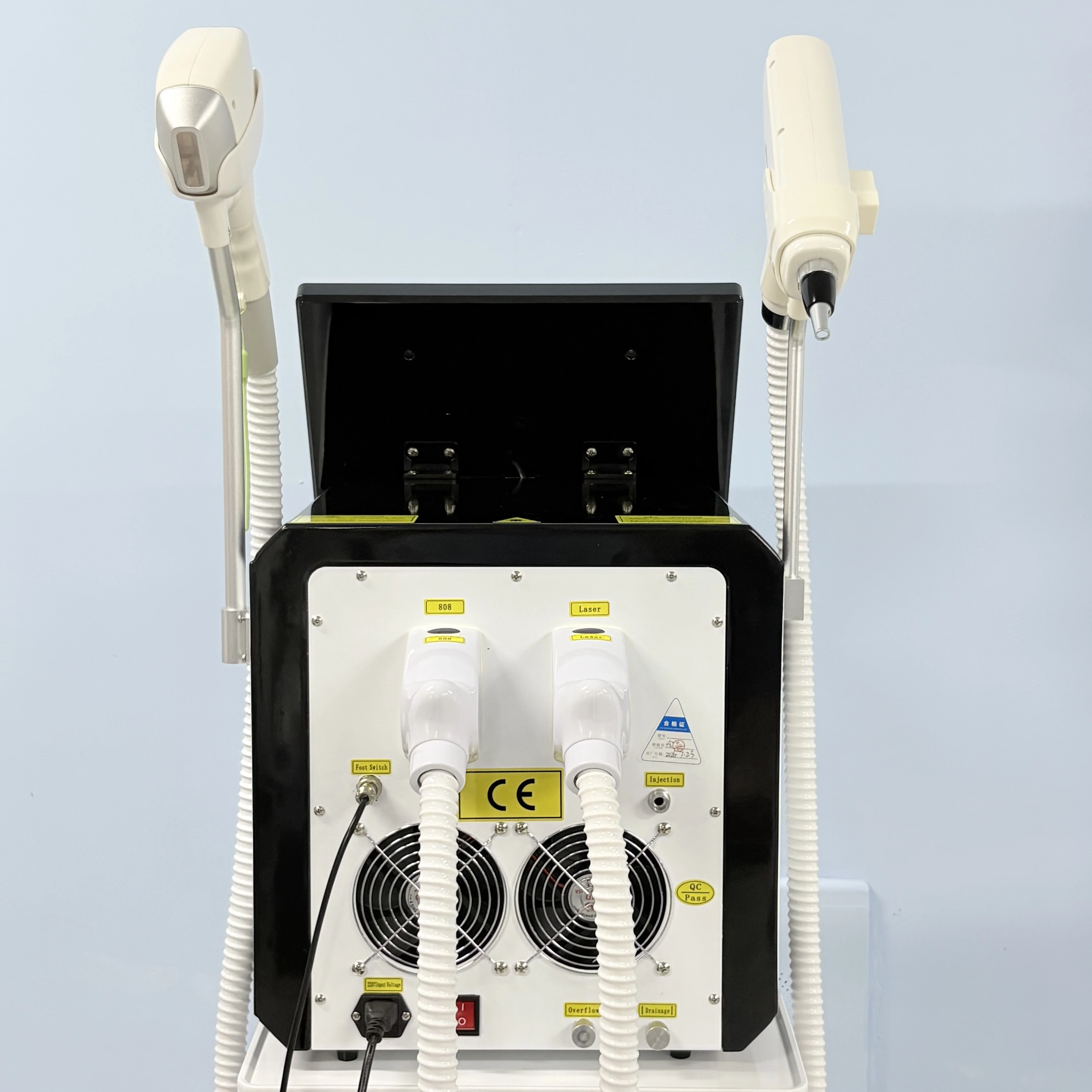Professional 2-in-1 808nm Diode Laser Hair Removal Machine with Picosecond Tattoo Removal Capability And 10 Bars Cooling System
