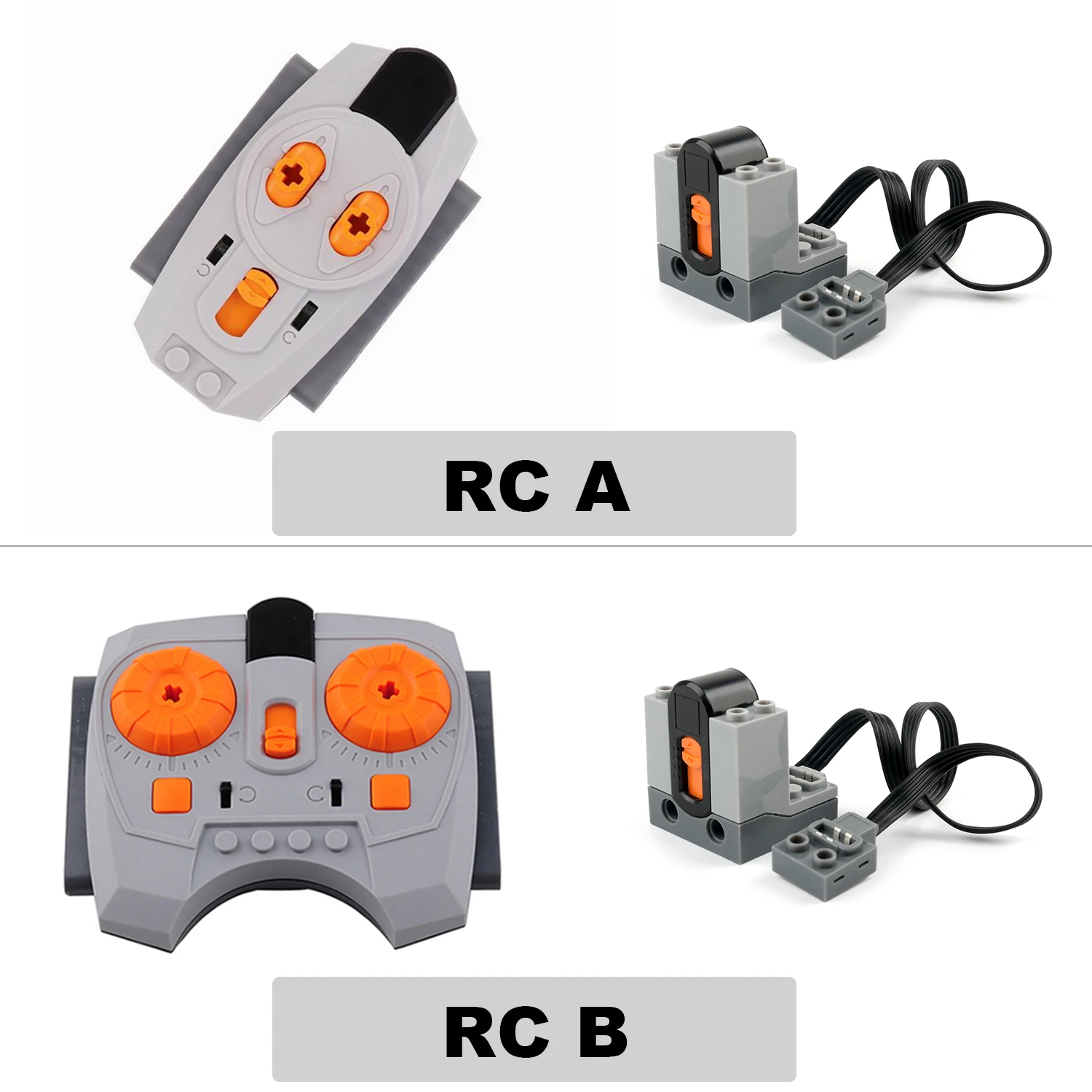 MOC Power Functions Train Motor Kit with IR Receiver & Battery Box for Technical-Compatible Building Blocks DIY Projects